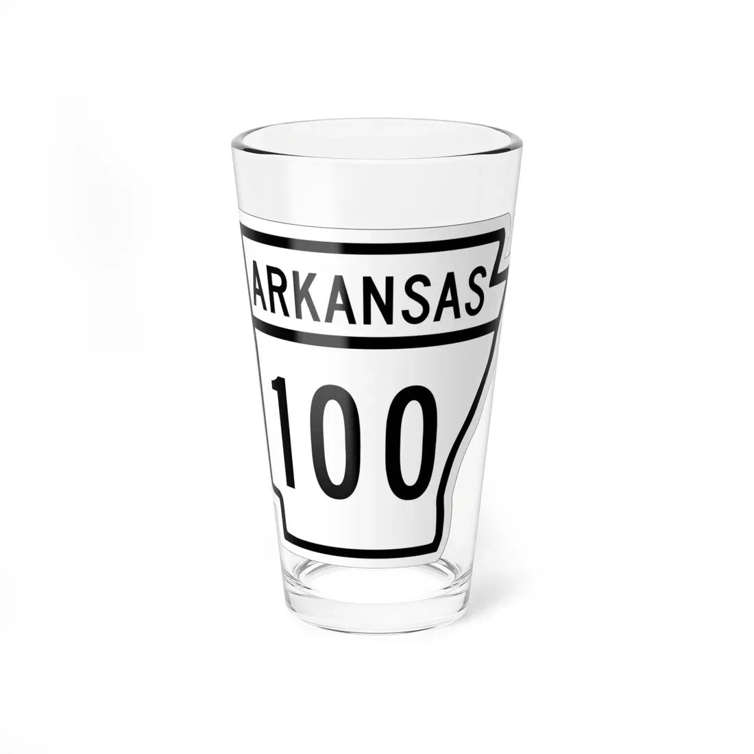 Arkansas 100 1948 (Arkansas) (Road Sign) Pint Glass 16oz 16oz - Go Mug Yourself