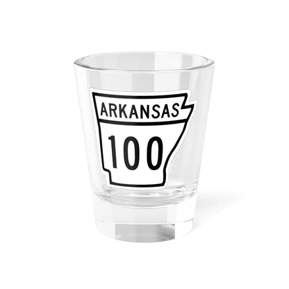 Arkansas 100 1948 (Arkansas) (Road Sign) Shot Glass 1.5oz 1.5oz - Go Mug Yourself