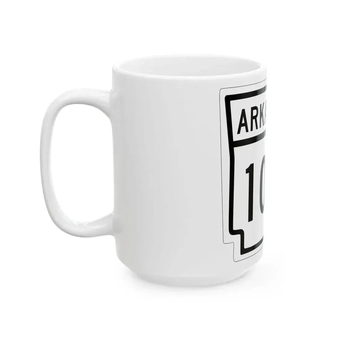 Arkansas 100 1948 (Arkansas) (Road Sign) White Coffee Mug - Go Mug Yourself