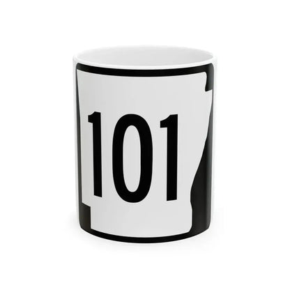 Arkansas 101 1970 (Arkansas) (Road Sign) White Coffee Mug 11oz - Go Mug Yourself