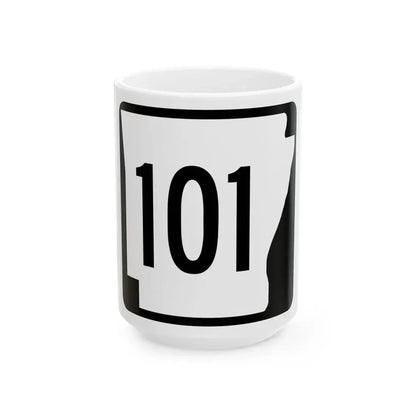Arkansas 101 1970 (Arkansas) (Road Sign) White Coffee Mug - Go Mug Yourself