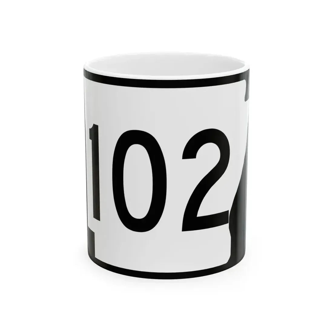 Arkansas 102 (Arkansas) (Road Sign) White Coffee Mug 11oz - Go Mug Yourself