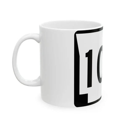 Arkansas 102 (Arkansas) (Road Sign) White Coffee Mug - Go Mug Yourself