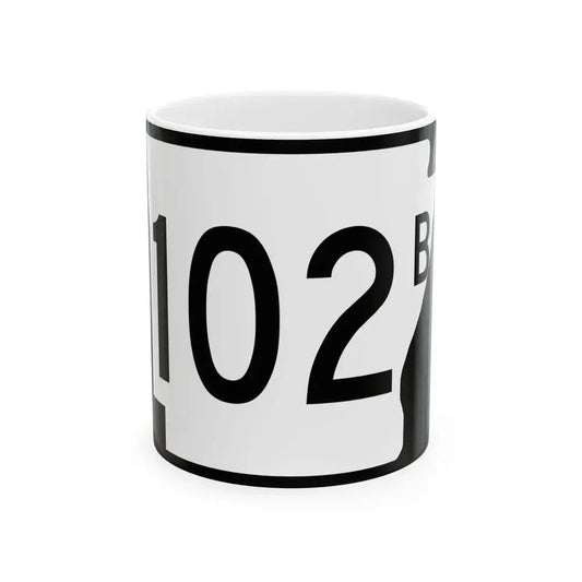 Arkansas 102B (Arkansas) (Road Sign) White Coffee Mug 11oz - Go Mug Yourself