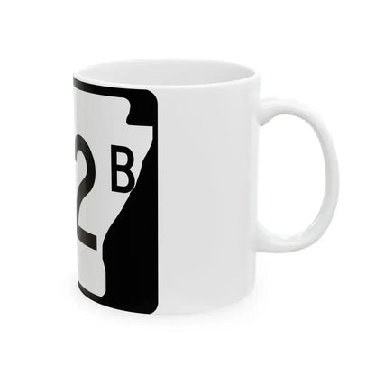 Arkansas 102B (Arkansas) (Road Sign) White Coffee Mug - Go Mug Yourself