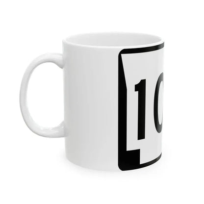 Arkansas 102S (Arkansas) (Road Sign) White Coffee Mug - Go Mug Yourself