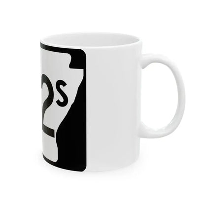 Arkansas 102S (Arkansas) (Road Sign) White Coffee Mug - Go Mug Yourself