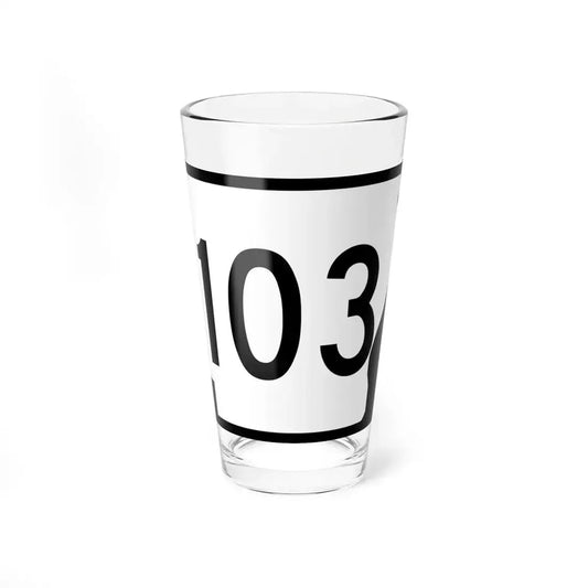 Arkansas 103 (Arkansas) (Road Sign) Pint Glass 16oz 16oz - Go Mug Yourself