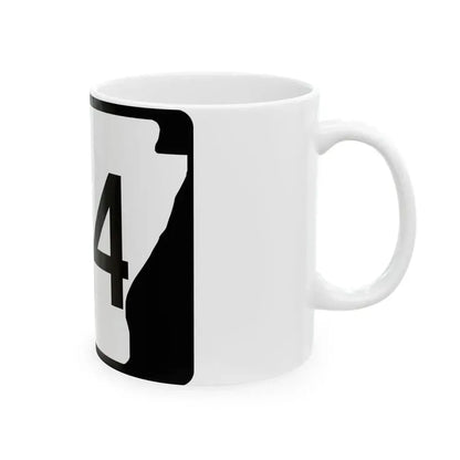 Arkansas 104 (Arkansas) (Road Sign) White Coffee Mug - Go Mug Yourself