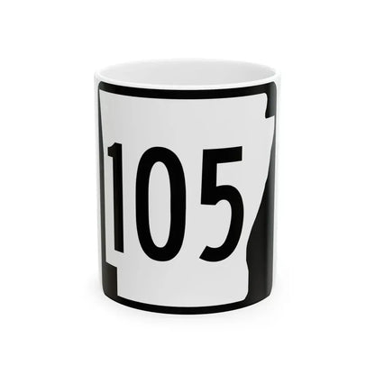 Arkansas 105 1970 (Arkansas) (Road Sign) White Coffee Mug 11oz - Go Mug Yourself