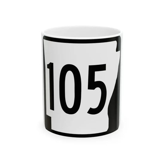 Arkansas 105 1970 (Arkansas) (Road Sign) White Coffee Mug 11oz - Go Mug Yourself