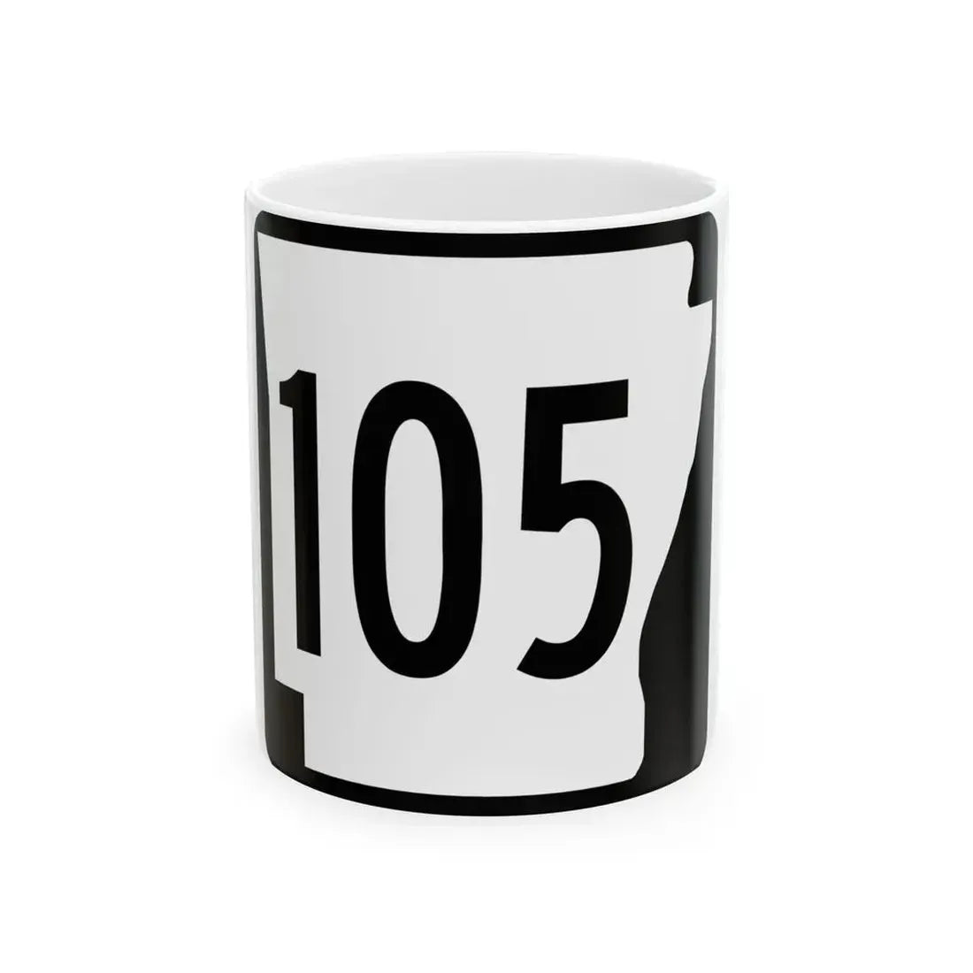 Arkansas 105 1970 (Arkansas) (Road Sign) White Coffee Mug - Go Mug Yourself