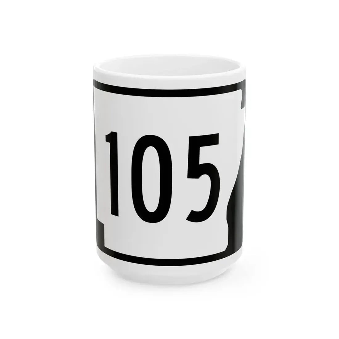 Arkansas 105 (Arkansas) (Road Sign) White Coffee Mug 15oz - Go Mug Yourself