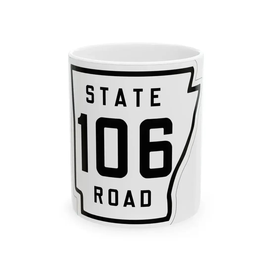 Arkansas 106 1926 (Arkansas) (Road Sign) White Coffee Mug 11oz - Go Mug Yourself