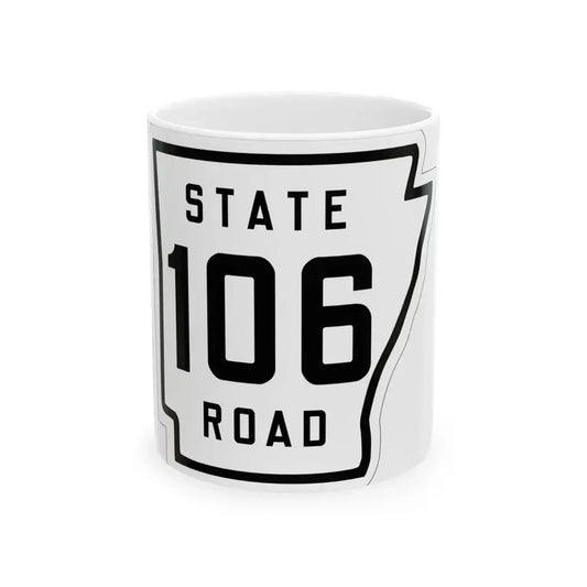 Arkansas 106 1926 (Arkansas) (Road Sign) White Coffee Mug 11oz - Go Mug Yourself