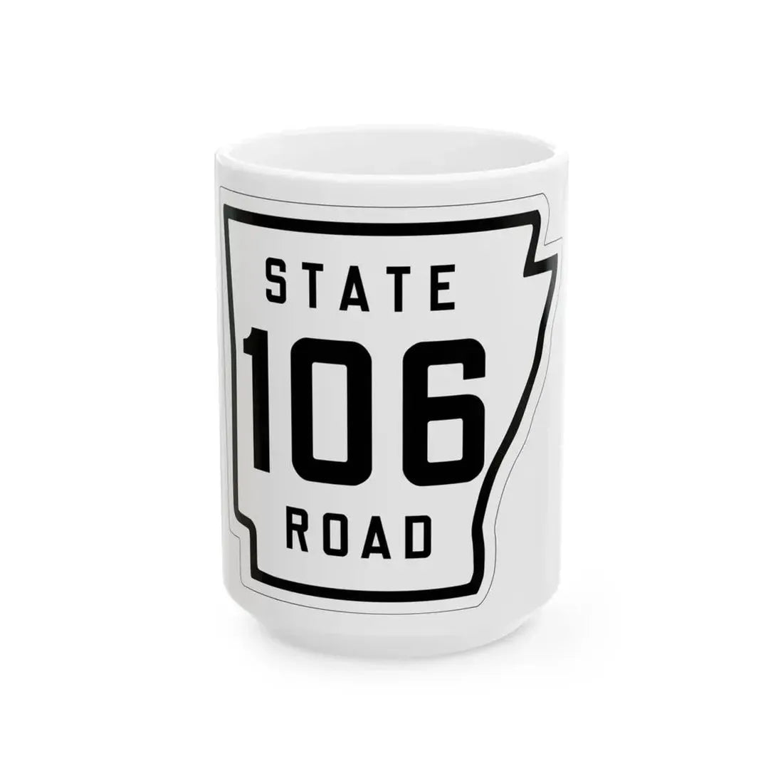 Arkansas 106 1926 (Arkansas) (Road Sign) White Coffee Mug - Go Mug Yourself