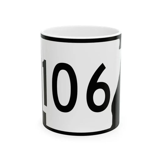 Arkansas 106 (Arkansas) (Road Sign) White Coffee Mug 11oz - Go Mug Yourself