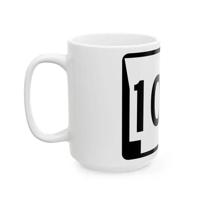 Arkansas 106 (Arkansas) (Road Sign) White Coffee Mug - Go Mug Yourself