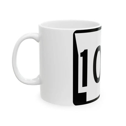 Arkansas 106S (Arkansas) (Road Sign) White Coffee Mug - Go Mug Yourself