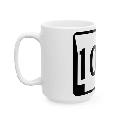 Arkansas 106S (Arkansas) (Road Sign) White Coffee Mug - Go Mug Yourself