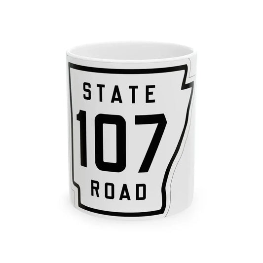Arkansas 107 1926 (Arkansas) (Road Sign) White Coffee Mug 11oz - Go Mug Yourself