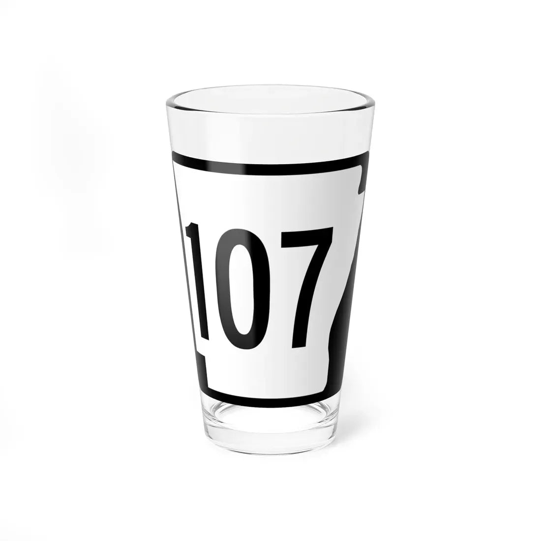 Arkansas 107 1970 (Arkansas) (Road Sign) Pint Glass 16oz 16oz - Go Mug Yourself