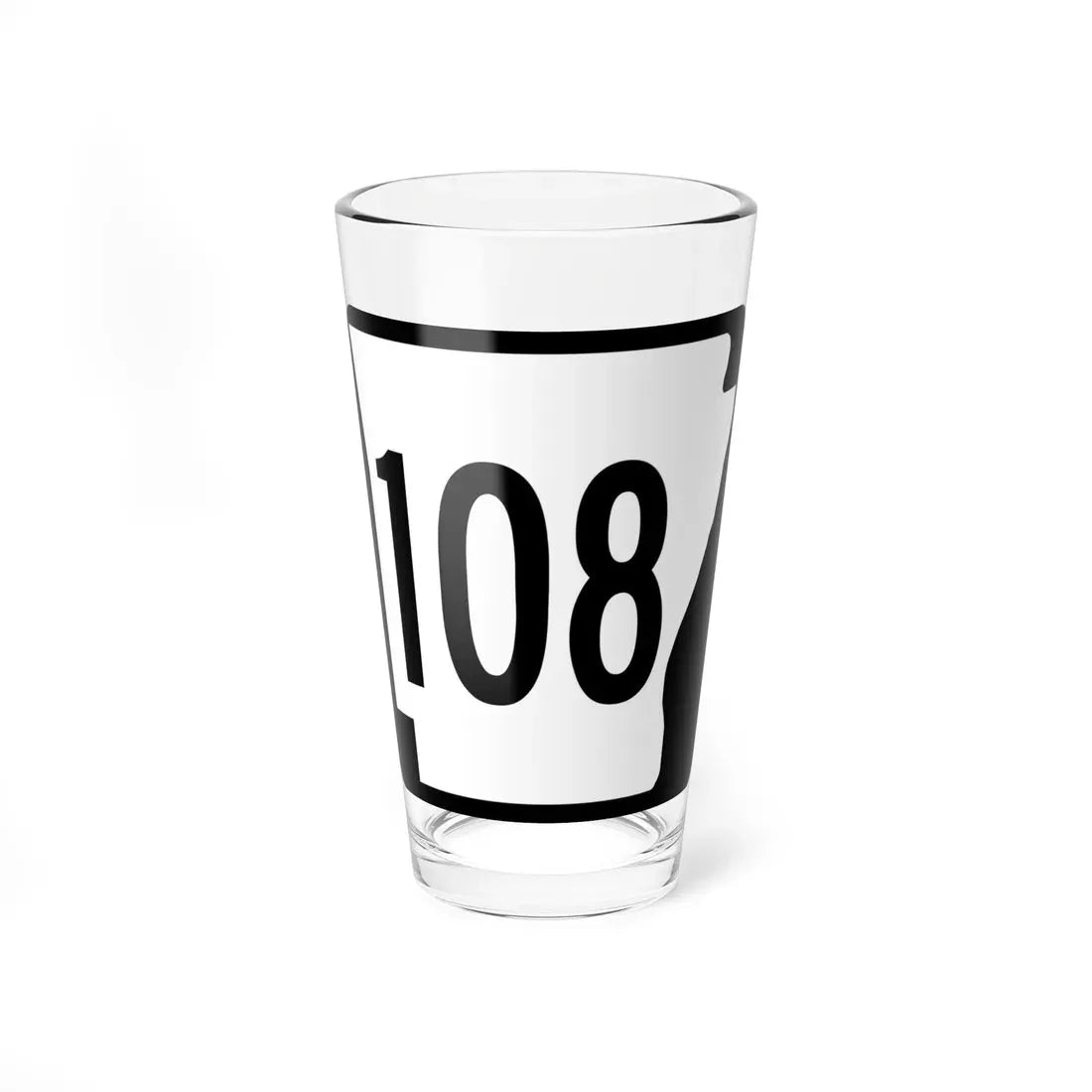 Arkansas 108 1970 (Arkansas) (Road Sign) Pint Glass 16oz 16oz - Go Mug Yourself