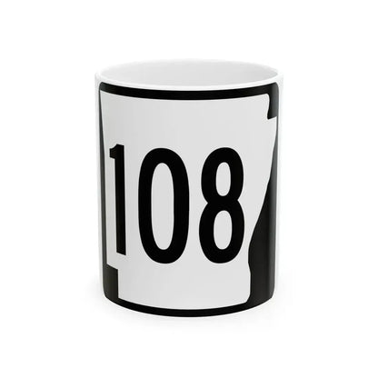 Arkansas 108 1970 (Arkansas) (Road Sign) White Coffee Mug 11oz - Go Mug Yourself