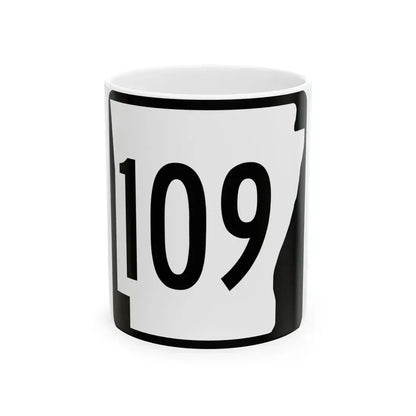 Arkansas 109 1970 (Arkansas) (Road Sign) White Coffee Mug 11oz - Go Mug Yourself