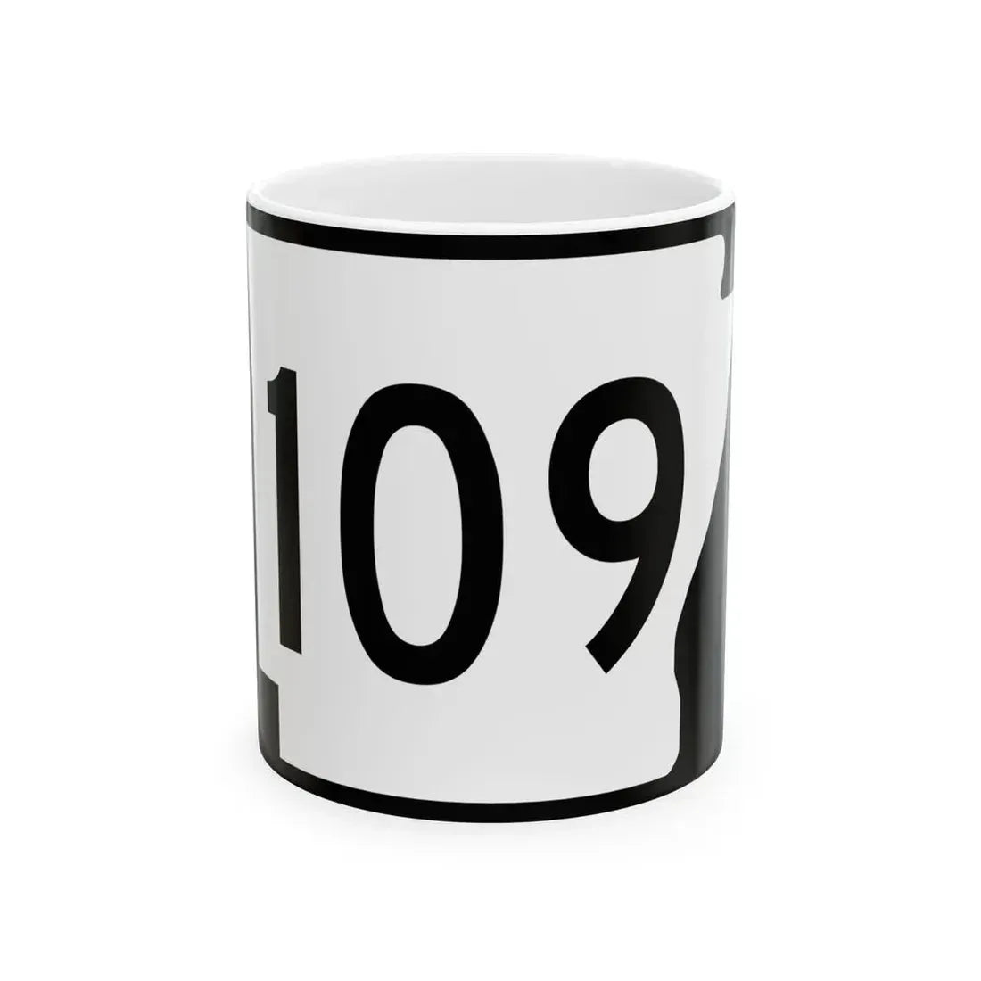Arkansas 109 (Arkansas) (Road Sign) White Coffee Mug 11oz - Go Mug Yourself