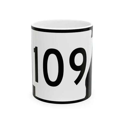 Arkansas 109 (Arkansas) (Road Sign) White Coffee Mug 11oz - Go Mug Yourself