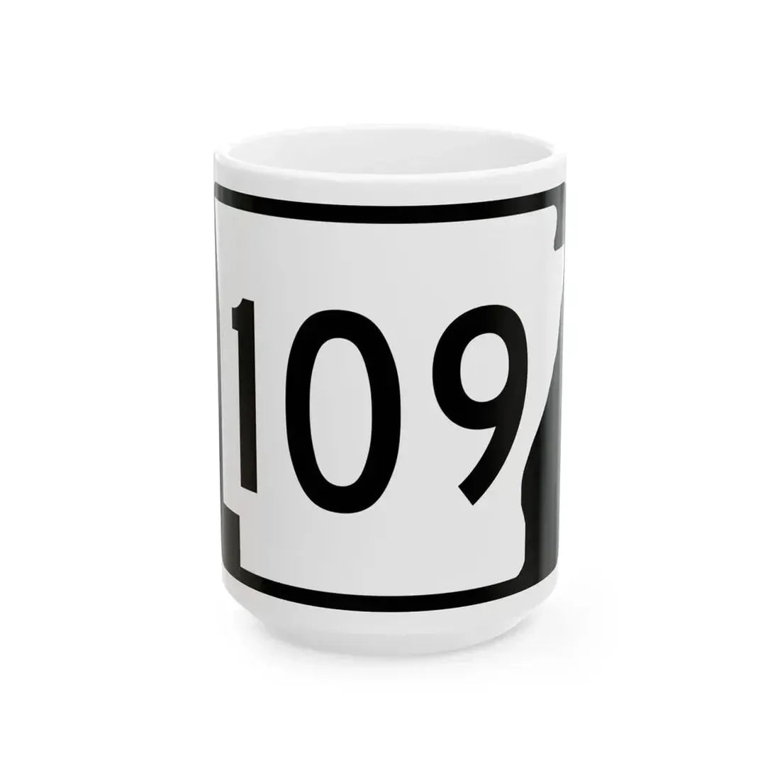 Arkansas 109 (Arkansas) (Road Sign) White Coffee Mug 15oz - Go Mug Yourself