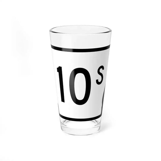 Arkansas 10S (Arkansas) (Road Sign) Pint Glass 16oz 16oz - Go Mug Yourself