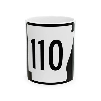 Arkansas 110 1970 (Arkansas) (Road Sign) White Coffee Mug 11oz - Go Mug Yourself