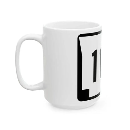 Arkansas 110 (Arkansas) (Road Sign) White Coffee Mug - Go Mug Yourself