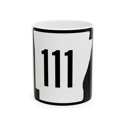 Arkansas 111 1970 (Arkansas) (Road Sign) White Coffee Mug - Go Mug Yourself