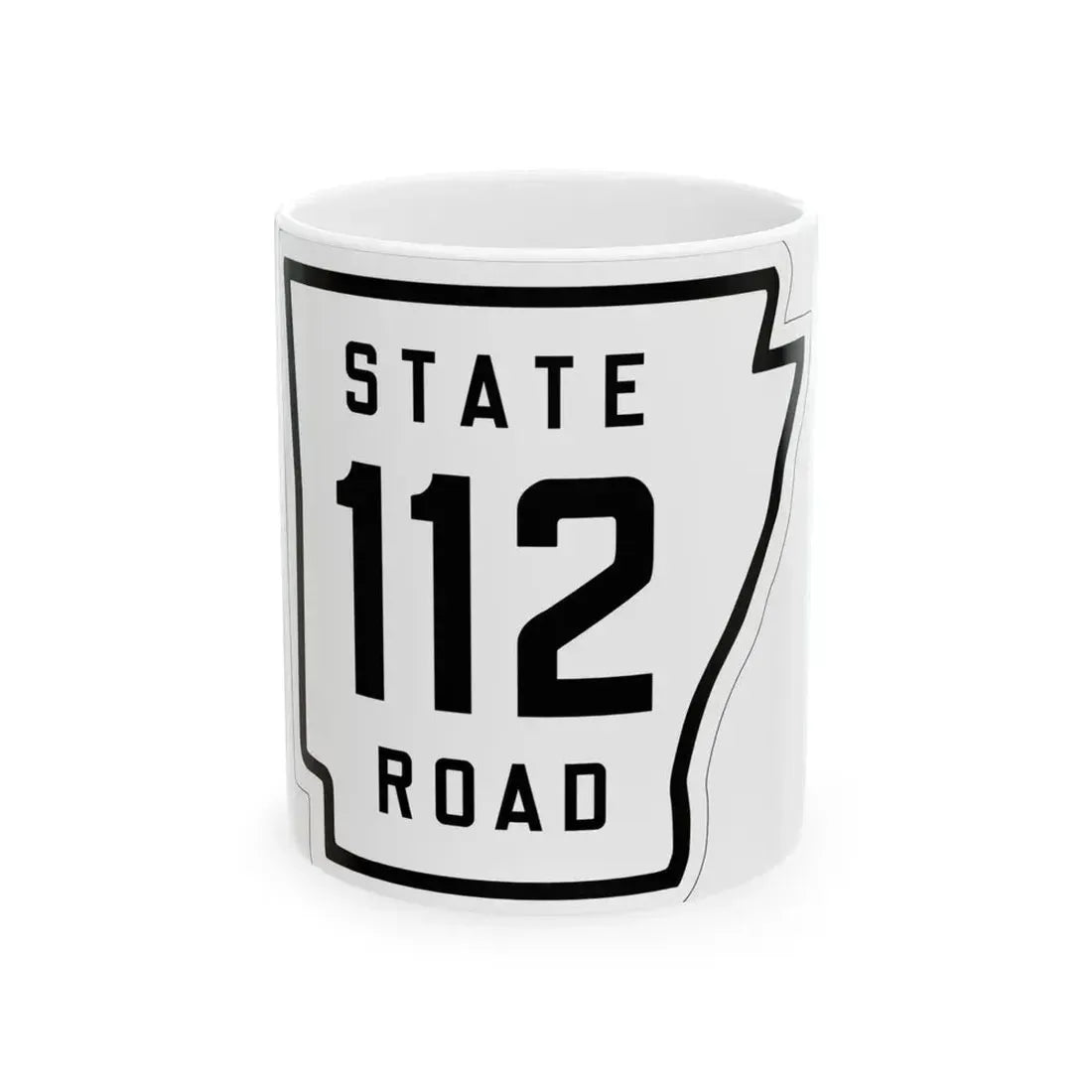 Arkansas 112 1926 (Arkansas) (Road Sign) White Coffee Mug 11oz - Go Mug Yourself
