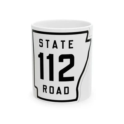 Arkansas 112 1926 (Arkansas) (Road Sign) White Coffee Mug 11oz - Go Mug Yourself