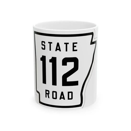 Arkansas 112 1926 (Arkansas) (Road Sign) White Coffee Mug 11oz - Go Mug Yourself