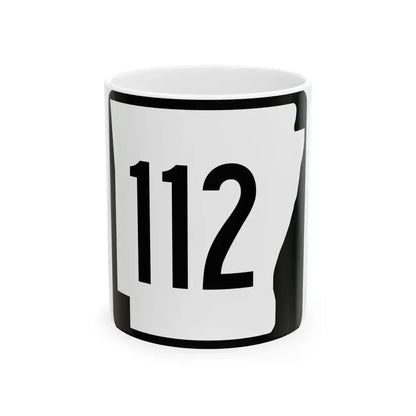 Arkansas 112 1970 (Arkansas) (Road Sign) White Coffee Mug 11oz - Go Mug Yourself