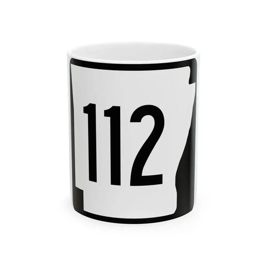 Arkansas 112 1970 (Arkansas) (Road Sign) White Coffee Mug 11oz - Go Mug Yourself
