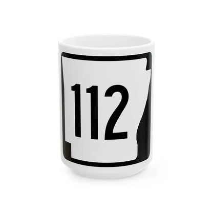 Arkansas 112 1970 (Arkansas) (Road Sign) White Coffee Mug 15oz - Go Mug Yourself