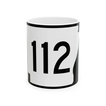 Arkansas 112 (Arkansas) (Road Sign) White Coffee Mug 11oz - Go Mug Yourself
