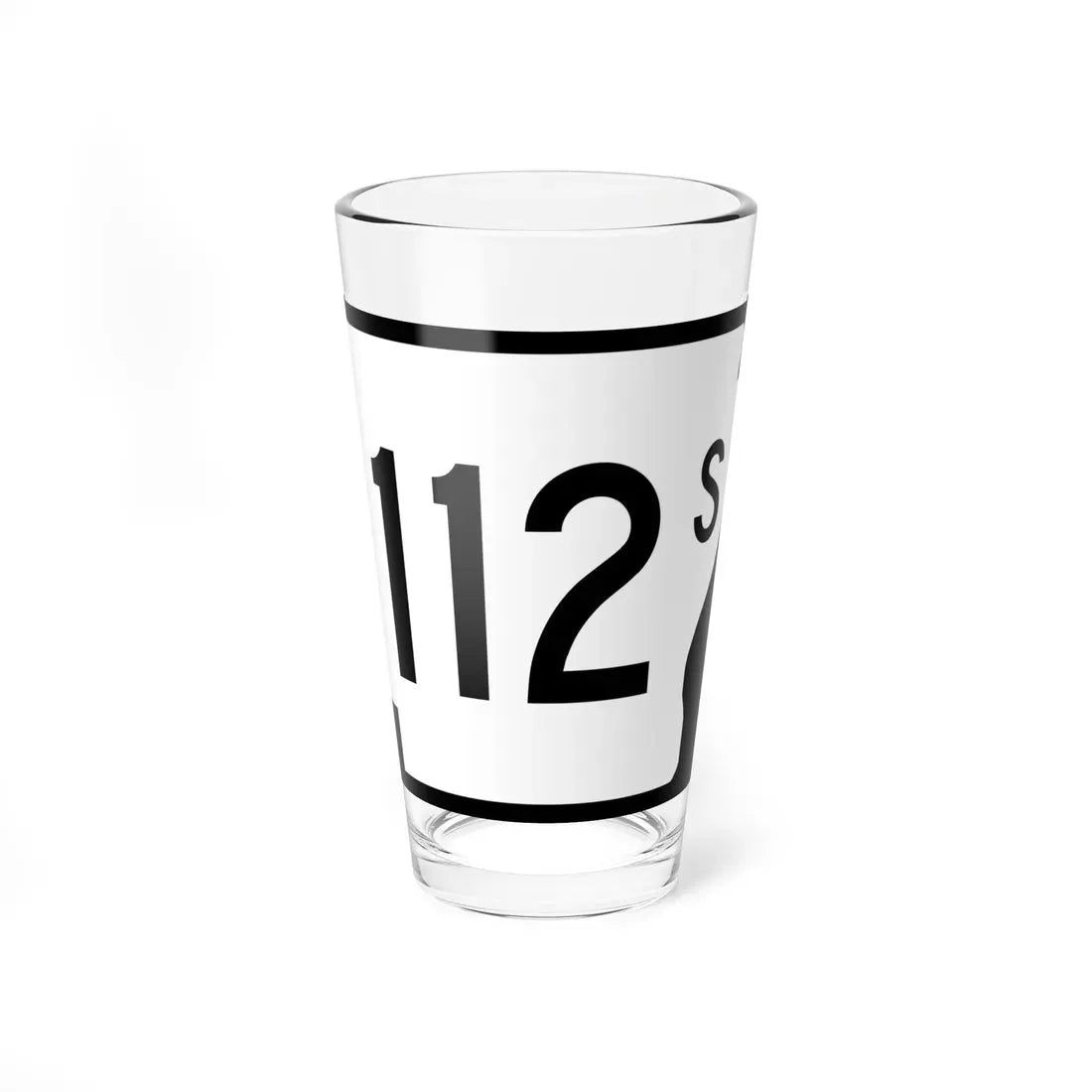 Arkansas 112S (Arkansas) (Road Sign) Pint Glass 16oz 16oz - Go Mug Yourself