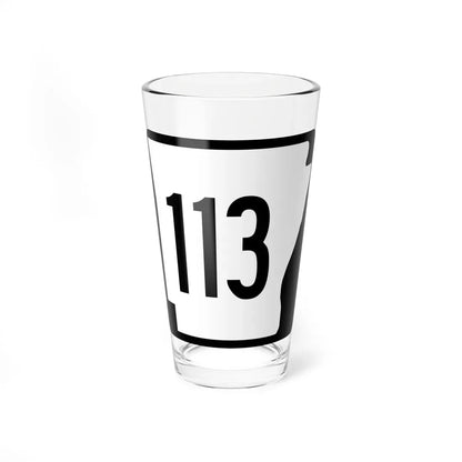 Arkansas 113 1970 (Arkansas) (Road Sign) Pint Glass 16oz 16oz - Go Mug Yourself