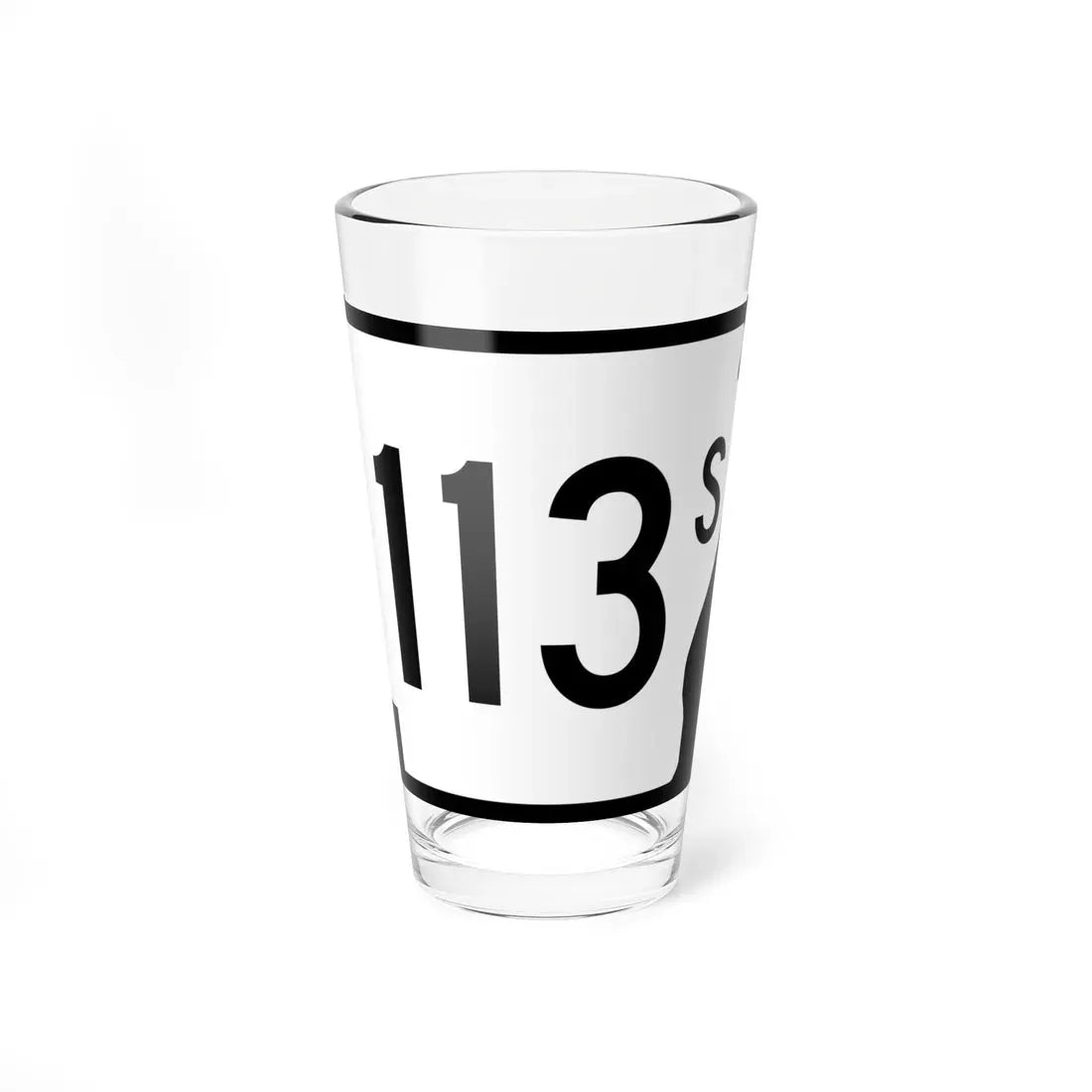 Arkansas 113S (Arkansas) (Road Sign) Pint Glass 16oz 16oz - Go Mug Yourself
