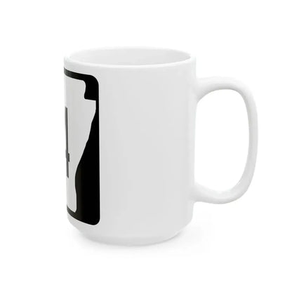 Arkansas 114 1970 (Arkansas) (Road Sign) White Coffee Mug - Go Mug Yourself