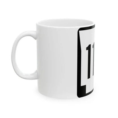 Arkansas 114 1970 (Arkansas) (Road Sign) White Coffee Mug - Go Mug Yourself