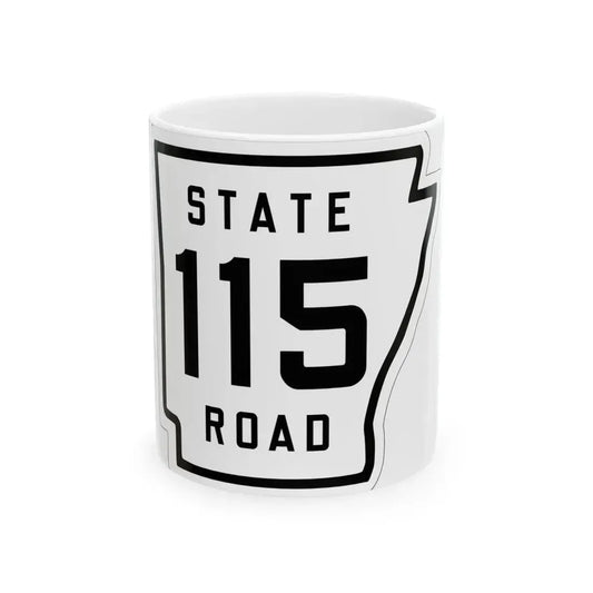 Arkansas 115 1926 (Arkansas) (Road Sign) White Coffee Mug 11oz - Go Mug Yourself