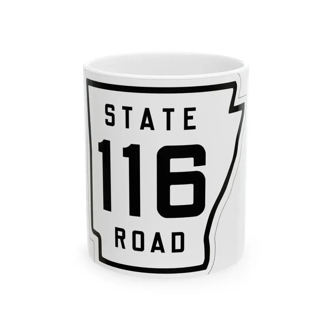 Arkansas 116 1926 (Arkansas) (Road Sign) White Coffee Mug 11oz - Go Mug Yourself